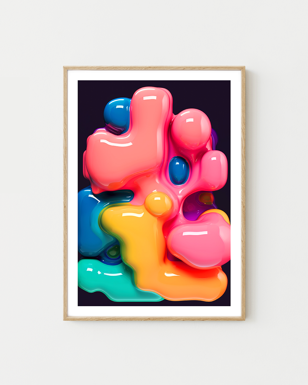 Multicoloured Liquid Forms