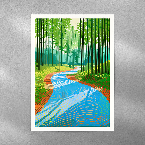 Blue Forest Path