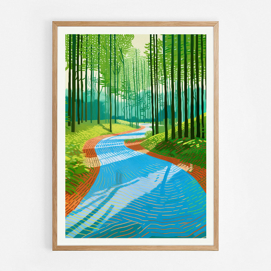 Blue Forest Path