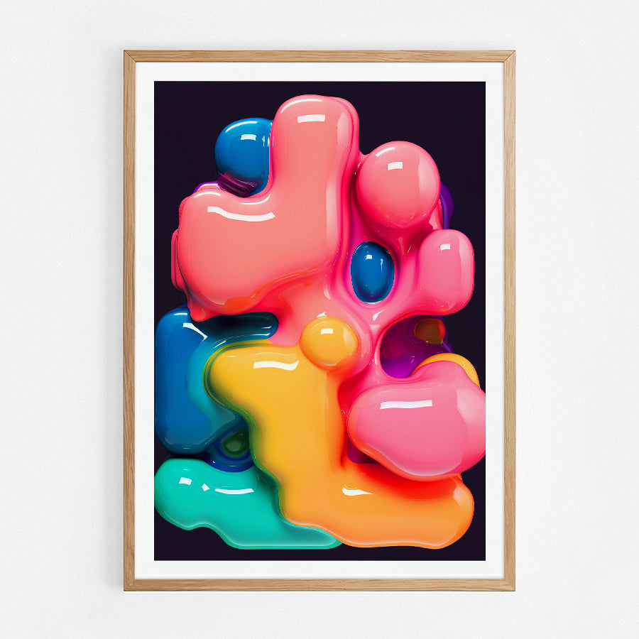 Multicoloured Liquid Forms